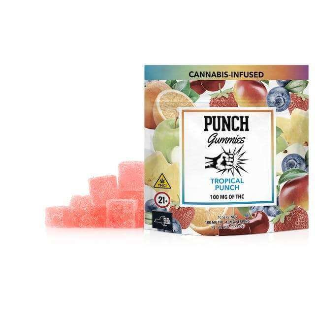 Tropical Punch – 100mg Sugar Coated Gummies